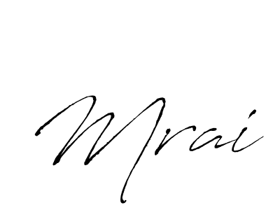 Make a beautiful signature design for name Mrai. With this signature (Antro_Vectra) style, you can create a handwritten signature for free. Mrai signature style 6 images and pictures png