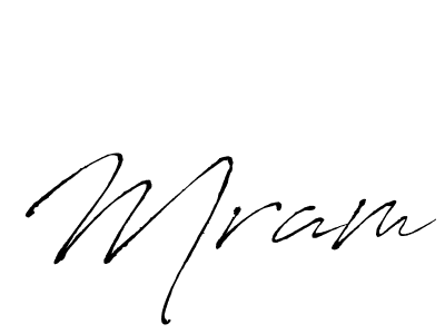 How to make Mram name signature. Use Antro_Vectra style for creating short signs online. This is the latest handwritten sign. Mram signature style 6 images and pictures png