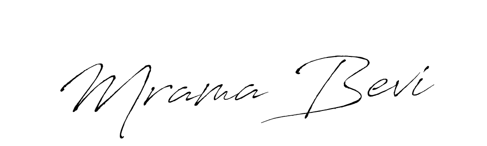 Also we have Mrama Bevi name is the best signature style. Create professional handwritten signature collection using Antro_Vectra autograph style. Mrama Bevi signature style 6 images and pictures png