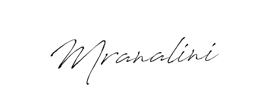 Create a beautiful signature design for name Mranalini. With this signature (Antro_Vectra) fonts, you can make a handwritten signature for free. Mranalini signature style 6 images and pictures png