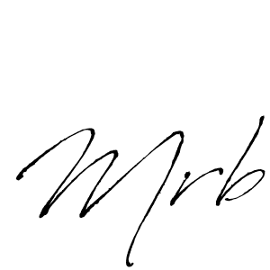 Make a beautiful signature design for name Mrb. With this signature (Antro_Vectra) style, you can create a handwritten signature for free. Mrb signature style 6 images and pictures png