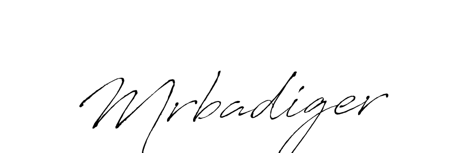 Also we have Mrbadiger name is the best signature style. Create professional handwritten signature collection using Antro_Vectra autograph style. Mrbadiger signature style 6 images and pictures png