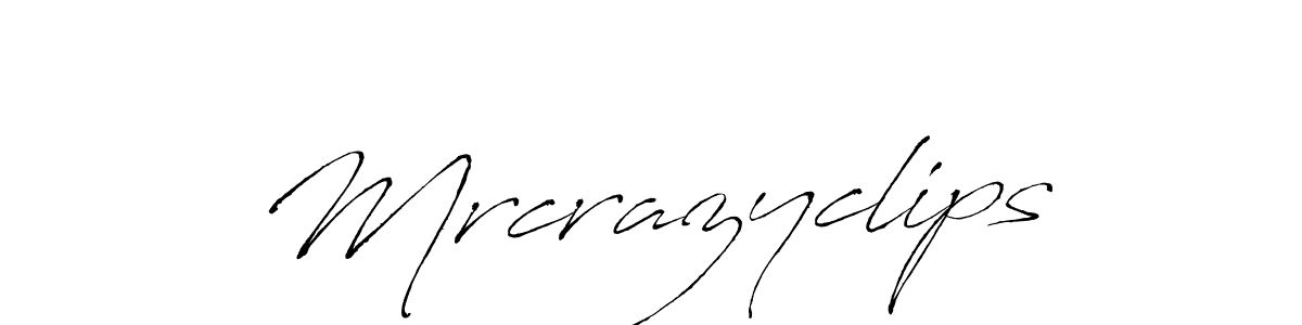 How to make Mrcrazyclips signature? Antro_Vectra is a professional autograph style. Create handwritten signature for Mrcrazyclips name. Mrcrazyclips signature style 6 images and pictures png