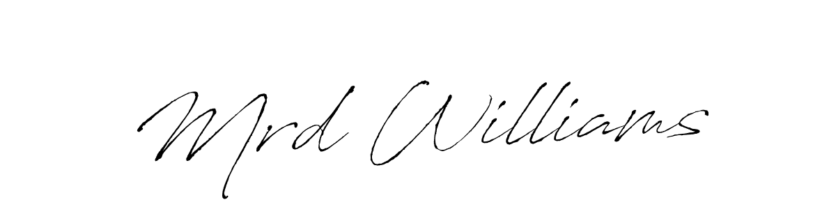 How to make Mrd Williams name signature. Use Antro_Vectra style for creating short signs online. This is the latest handwritten sign. Mrd Williams signature style 6 images and pictures png