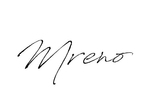 Create a beautiful signature design for name Mreno. With this signature (Antro_Vectra) fonts, you can make a handwritten signature for free. Mreno signature style 6 images and pictures png