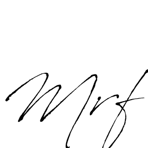 Use a signature maker to create a handwritten signature online. With this signature software, you can design (Antro_Vectra) your own signature for name Mrf. Mrf signature style 6 images and pictures png