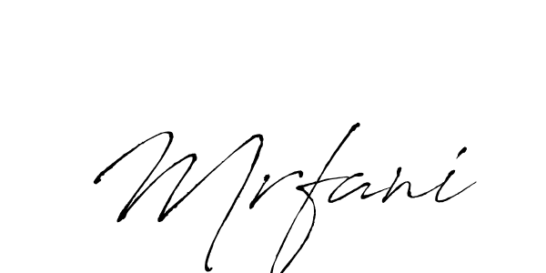 Mrfani stylish signature style. Best Handwritten Sign (Antro_Vectra) for my name. Handwritten Signature Collection Ideas for my name Mrfani. Mrfani signature style 6 images and pictures png