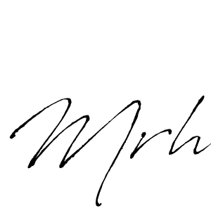 Similarly Antro_Vectra is the best handwritten signature design. Signature creator online .You can use it as an online autograph creator for name Mrh. Mrh signature style 6 images and pictures png