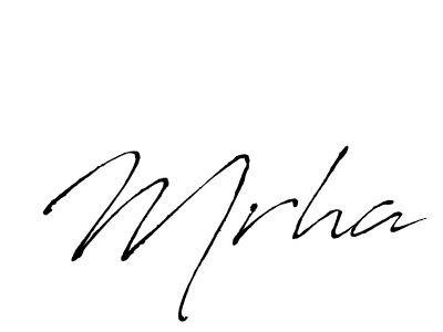 Mrha stylish signature style. Best Handwritten Sign (Antro_Vectra) for my name. Handwritten Signature Collection Ideas for my name Mrha. Mrha signature style 6 images and pictures png