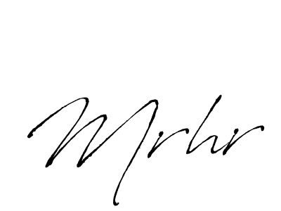 Use a signature maker to create a handwritten signature online. With this signature software, you can design (Antro_Vectra) your own signature for name Mrhr. Mrhr signature style 6 images and pictures png