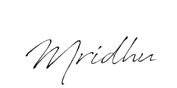 The best way (Antro_Vectra) to make a short signature is to pick only two or three words in your name. The name Mridhu include a total of six letters. For converting this name. Mridhu signature style 6 images and pictures png