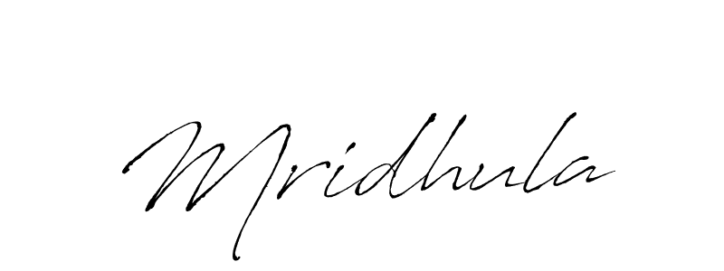 How to make Mridhula signature? Antro_Vectra is a professional autograph style. Create handwritten signature for Mridhula name. Mridhula signature style 6 images and pictures png