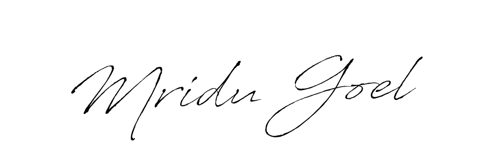 Make a beautiful signature design for name Mridu Goel. Use this online signature maker to create a handwritten signature for free. Mridu Goel signature style 6 images and pictures png