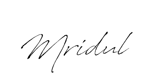 Create a beautiful signature design for name Mridul. With this signature (Antro_Vectra) fonts, you can make a handwritten signature for free. Mridul signature style 6 images and pictures png