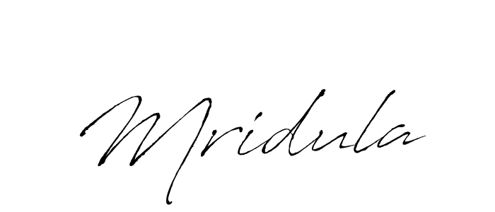 Design your own signature with our free online signature maker. With this signature software, you can create a handwritten (Antro_Vectra) signature for name Mridula. Mridula signature style 6 images and pictures png