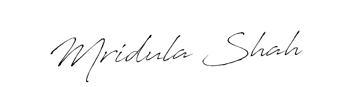 Create a beautiful signature design for name Mridula Shah. With this signature (Antro_Vectra) fonts, you can make a handwritten signature for free. Mridula Shah signature style 6 images and pictures png