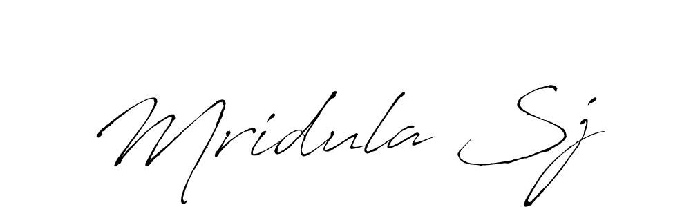 Use a signature maker to create a handwritten signature online. With this signature software, you can design (Antro_Vectra) your own signature for name Mridula Sj. Mridula Sj signature style 6 images and pictures png