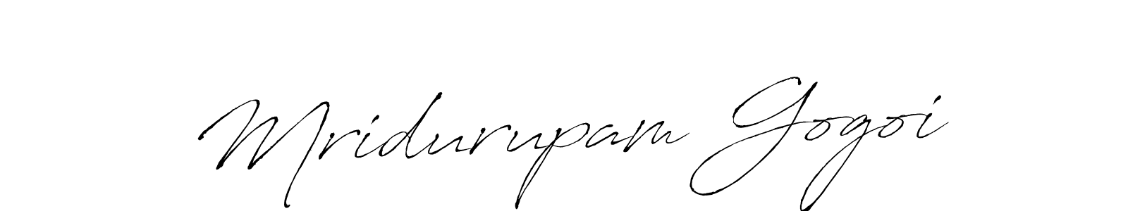 Make a beautiful signature design for name Mridurupam Gogoi. With this signature (Antro_Vectra) style, you can create a handwritten signature for free. Mridurupam Gogoi signature style 6 images and pictures png