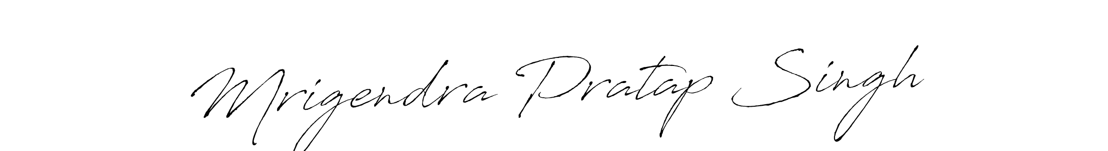 Design your own signature with our free online signature maker. With this signature software, you can create a handwritten (Antro_Vectra) signature for name Mrigendra Pratap Singh. Mrigendra Pratap Singh signature style 6 images and pictures png