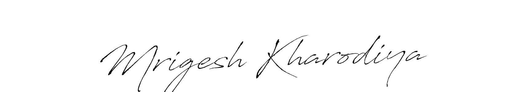 Mrigesh Kharodiya stylish signature style. Best Handwritten Sign (Antro_Vectra) for my name. Handwritten Signature Collection Ideas for my name Mrigesh Kharodiya. Mrigesh Kharodiya signature style 6 images and pictures png