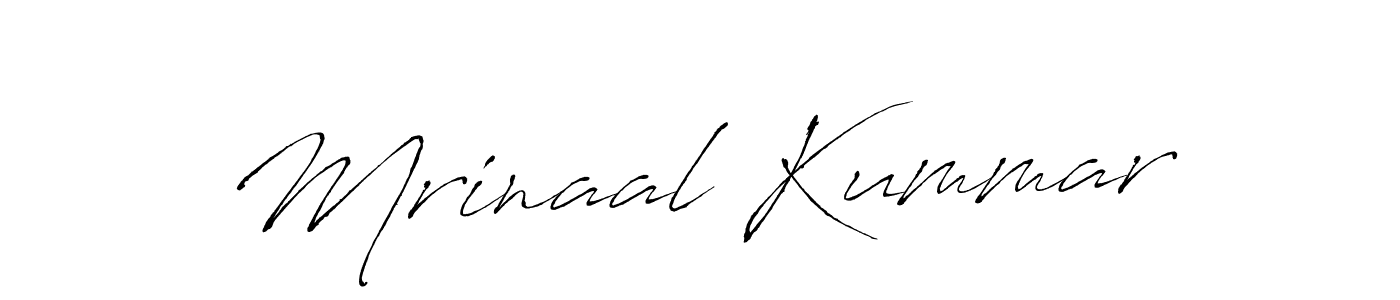 Use a signature maker to create a handwritten signature online. With this signature software, you can design (Antro_Vectra) your own signature for name Mrinaal Kummar. Mrinaal Kummar signature style 6 images and pictures png