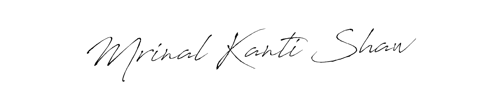 Also we have Mrinal Kanti Shaw name is the best signature style. Create professional handwritten signature collection using Antro_Vectra autograph style. Mrinal Kanti Shaw signature style 6 images and pictures png