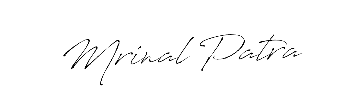 How to make Mrinal Patra signature? Antro_Vectra is a professional autograph style. Create handwritten signature for Mrinal Patra name. Mrinal Patra signature style 6 images and pictures png