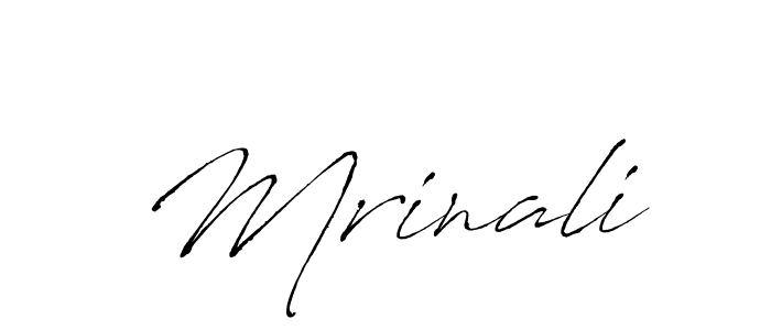 Design your own signature with our free online signature maker. With this signature software, you can create a handwritten (Antro_Vectra) signature for name Mrinali. Mrinali signature style 6 images and pictures png
