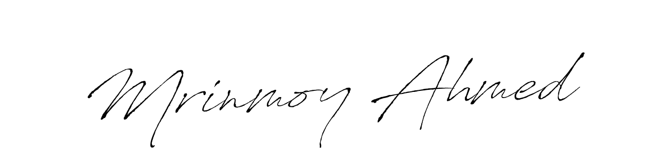 Make a beautiful signature design for name Mrinmoy Ahmed. With this signature (Antro_Vectra) style, you can create a handwritten signature for free. Mrinmoy Ahmed signature style 6 images and pictures png