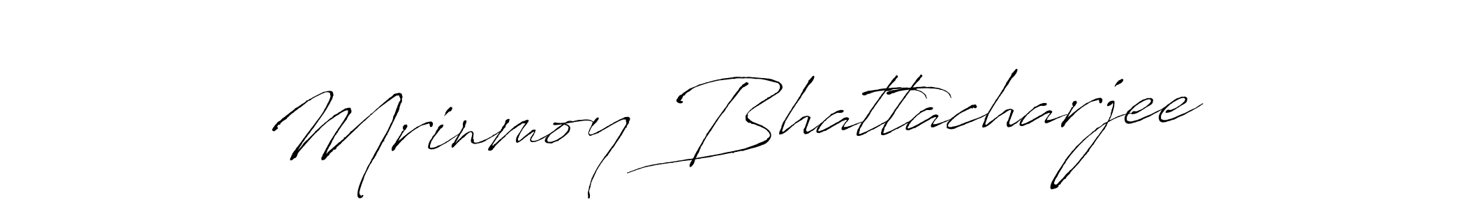 Antro_Vectra is a professional signature style that is perfect for those who want to add a touch of class to their signature. It is also a great choice for those who want to make their signature more unique. Get Mrinmoy Bhattacharjee name to fancy signature for free. Mrinmoy Bhattacharjee signature style 6 images and pictures png