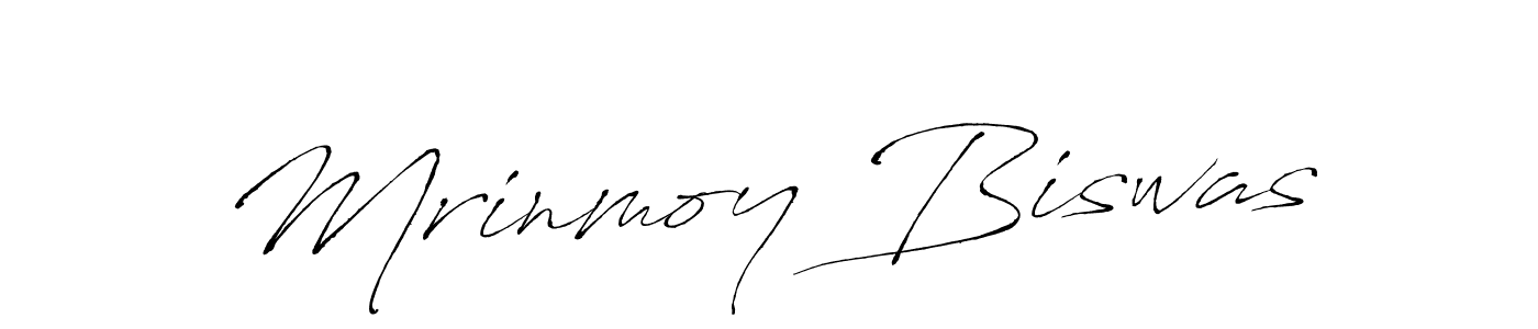 Create a beautiful signature design for name Mrinmoy Biswas. With this signature (Antro_Vectra) fonts, you can make a handwritten signature for free. Mrinmoy Biswas signature style 6 images and pictures png