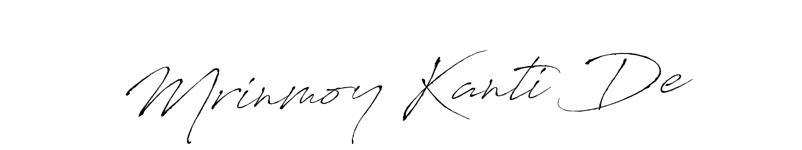 Design your own signature with our free online signature maker. With this signature software, you can create a handwritten (Antro_Vectra) signature for name Mrinmoy Kanti De. Mrinmoy Kanti De signature style 6 images and pictures png