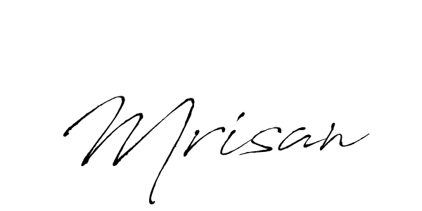 The best way (Antro_Vectra) to make a short signature is to pick only two or three words in your name. The name Mrisan include a total of six letters. For converting this name. Mrisan signature style 6 images and pictures png