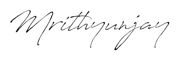 Designed for modern professionals: Mrithyunjay name signature crafted with Antro_Vectra script. Ready for digital PDF workflows. Mrithyunjay signature style 6 images and pictures png