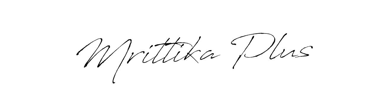 The best way (Antro_Vectra) to make a short signature is to pick only two or three words in your name. The name Mrittika Plus include a total of six letters. For converting this name. Mrittika Plus signature style 6 images and pictures png