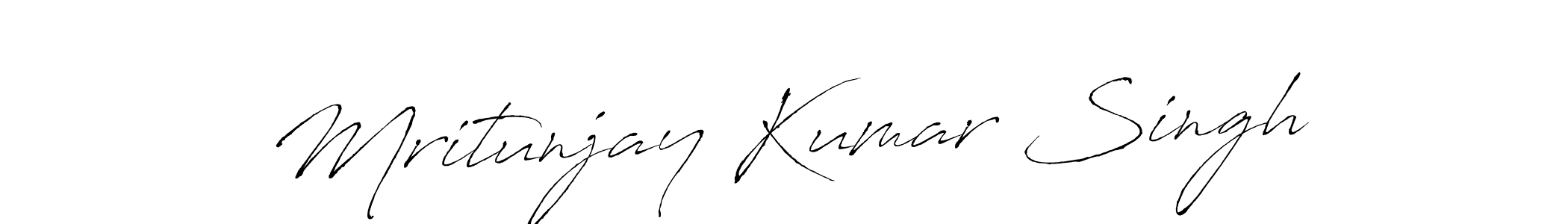 Make a beautiful signature design for name Mritunjay Kumar Singh. With this signature (Antro_Vectra) style, you can create a handwritten signature for free. Mritunjay Kumar Singh signature style 6 images and pictures png