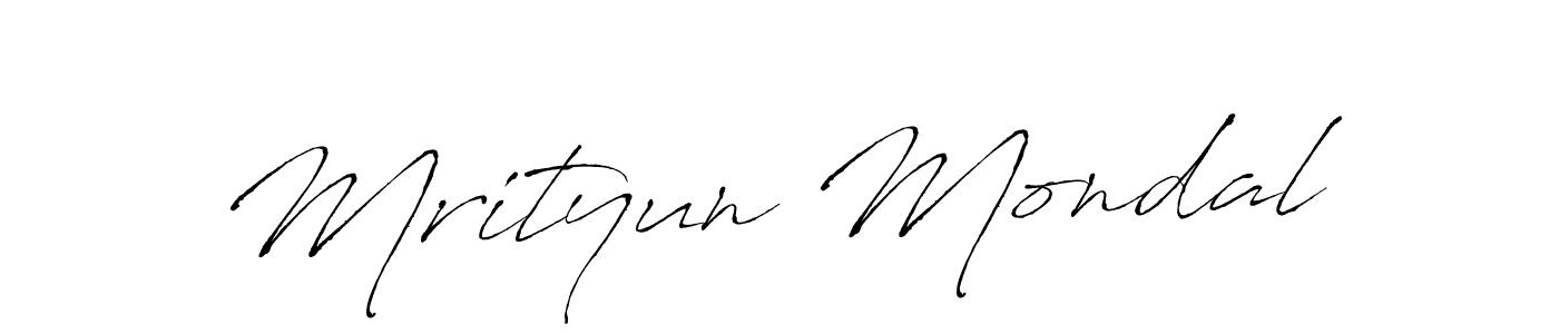 The best way (Antro_Vectra) to make a short signature is to pick only two or three words in your name. The name Mrityun Mondal include a total of six letters. For converting this name. Mrityun Mondal signature style 6 images and pictures png