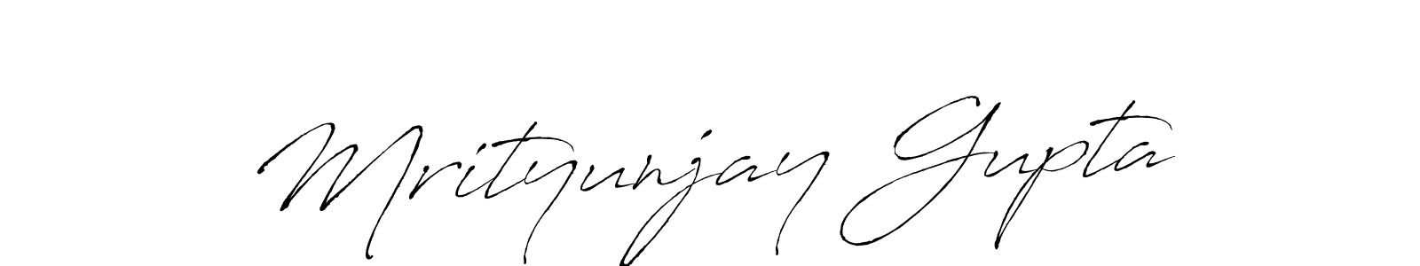 Make a beautiful signature design for name Mrityunjay Gupta. With this signature (Antro_Vectra) style, you can create a handwritten signature for free. Mrityunjay Gupta signature style 6 images and pictures png