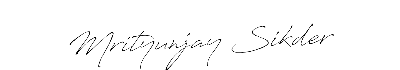 Make a beautiful signature design for name Mrityunjay Sikder. With this signature (Antro_Vectra) style, you can create a handwritten signature for free. Mrityunjay Sikder signature style 6 images and pictures png