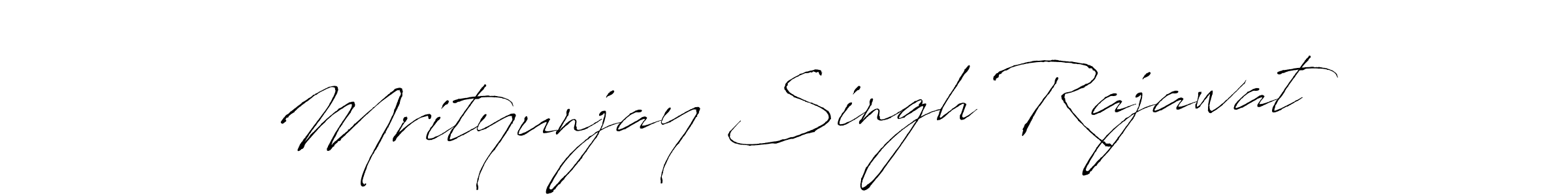 Create a beautiful signature design for name Mrityunjay Singh Rajawat. With this signature (Antro_Vectra) fonts, you can make a handwritten signature for free. Mrityunjay Singh Rajawat signature style 6 images and pictures png
