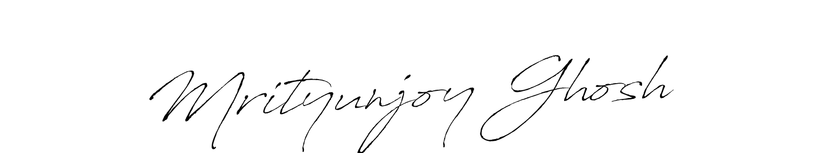 Mrityunjoy Ghosh stylish signature style. Best Handwritten Sign (Antro_Vectra) for my name. Handwritten Signature Collection Ideas for my name Mrityunjoy Ghosh. Mrityunjoy Ghosh signature style 6 images and pictures png