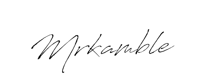 Mrkamble stylish signature style. Best Handwritten Sign (Antro_Vectra) for my name. Handwritten Signature Collection Ideas for my name Mrkamble. Mrkamble signature style 6 images and pictures png