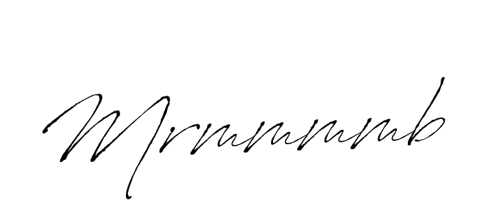 Create a beautiful signature design for name Mrmmmmb. With this signature (Antro_Vectra) fonts, you can make a handwritten signature for free. Mrmmmmb signature style 6 images and pictures png