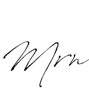 Mrn stylish signature style. Best Handwritten Sign (Antro_Vectra) for my name. Handwritten Signature Collection Ideas for my name Mrn. Mrn signature style 6 images and pictures png