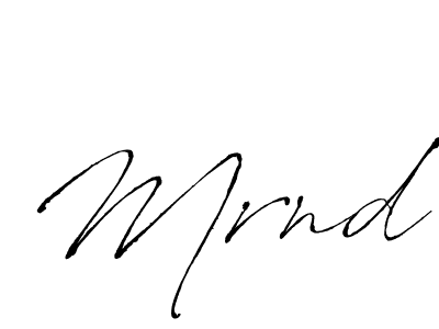 Antro_Vectra is a professional signature style that is perfect for those who want to add a touch of class to their signature. It is also a great choice for those who want to make their signature more unique. Get Mrnd name to fancy signature for free. Mrnd signature style 6 images and pictures png