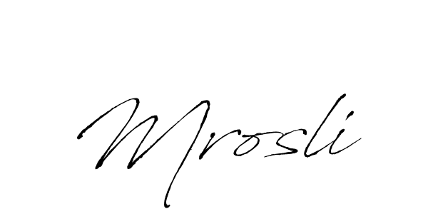 The best way (Antro_Vectra) to make a short signature is to pick only two or three words in your name. The name Mrosli include a total of six letters. For converting this name. Mrosli signature style 6 images and pictures png