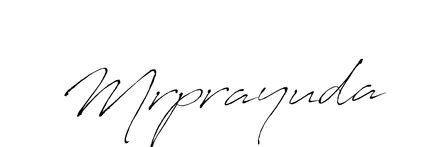 Mrprayuda stylish signature style. Best Handwritten Sign (Antro_Vectra) for my name. Handwritten Signature Collection Ideas for my name Mrprayuda. Mrprayuda signature style 6 images and pictures png