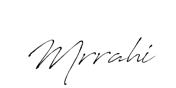 Create a beautiful signature design for name Mrrahi. With this signature (Antro_Vectra) fonts, you can make a handwritten signature for free. Mrrahi signature style 6 images and pictures png