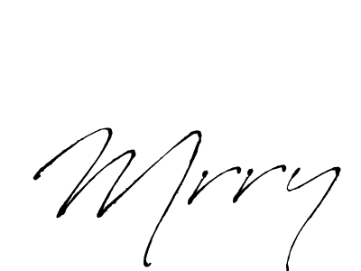 Design your own signature with our free online signature maker. With this signature software, you can create a handwritten (Antro_Vectra) signature for name Mrry. Mrry signature style 6 images and pictures png