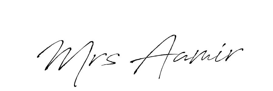 Mrs Aamir stylish signature style. Best Handwritten Sign (Antro_Vectra) for my name. Handwritten Signature Collection Ideas for my name Mrs Aamir. Mrs Aamir signature style 6 images and pictures png